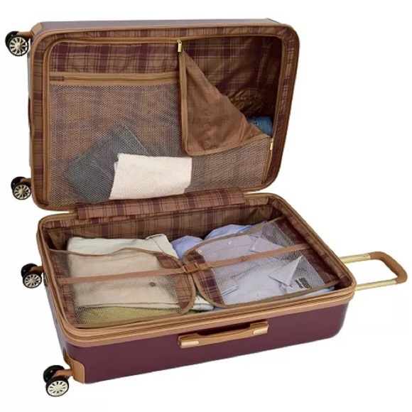 London Fog Regent Luggage 29” suitcase teal - Picture 8 of 15